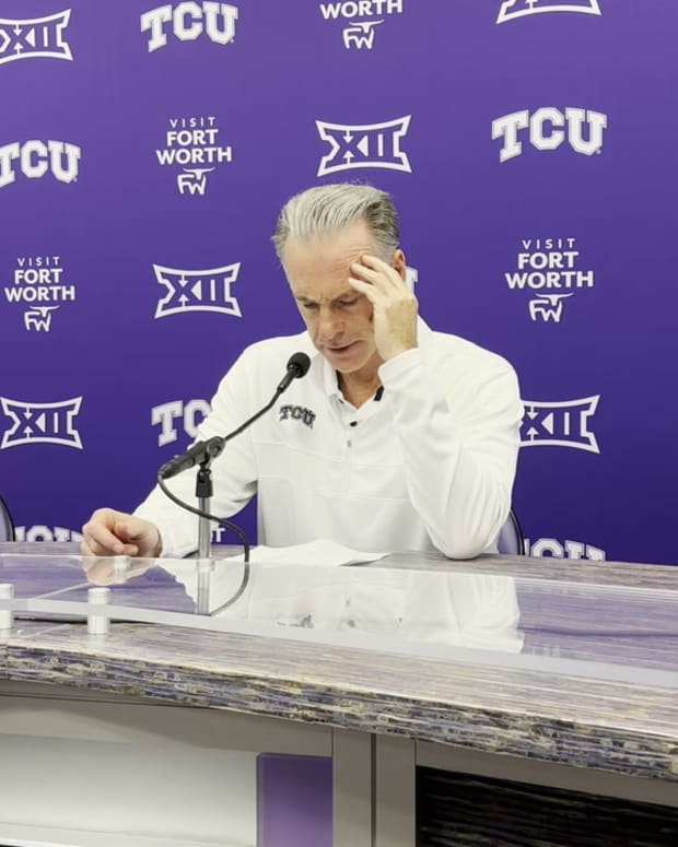 WATCH! Jamie Dixon Talks 77-66 TCU Loss At Home To Texas